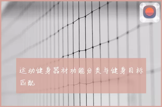 运动健身器材功能分类与健身目标匹配