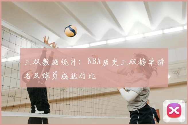 三双数据统计:NBA历史三双榜单排名及球员成就对比